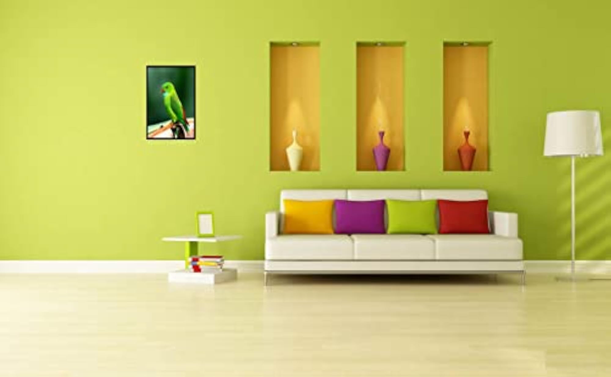 Parrot Theme A4 Size Wooden Photo Frame